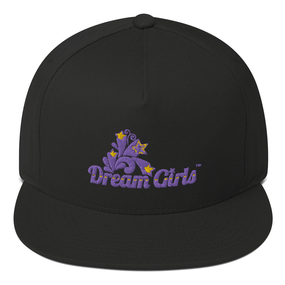 Dream Girls Logo Embroidered Flat Bill Cap
