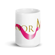 Load image into Gallery viewer, &quot;Honor Me&quot; Pink Ribbon White glossy mug
