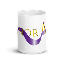 Load image into Gallery viewer, &quot;Honor Me&quot; Purple Ribbon White glossy mug
